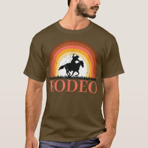 Retro Rodeo Western Bull Riding Country Cowboy Gra T-Shirt