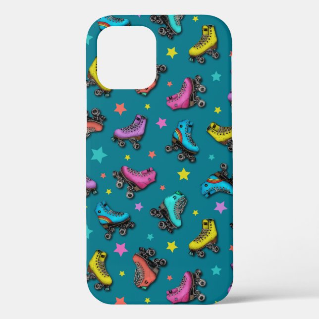 Retro Roller Skates & Stars Case-Mate iPhone Case (Back)