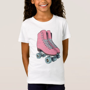 Retro Roller Skates – Vintage Girls T-Shirt