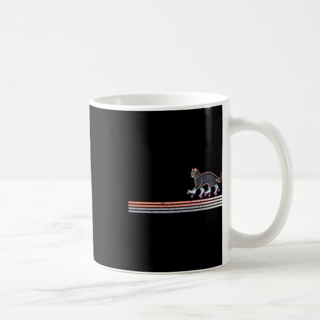Retro Roller Skating Cats Der Kamala Harris For Pr Coffee Mug (Right)