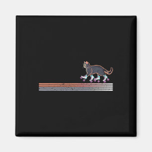 Retro Roller Skating Cats Der Kamala Harris For Pr Magnet