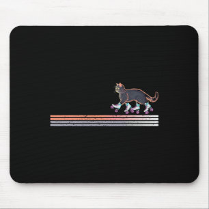 Retro Roller Skating Cats Der Kamala Harris For Pr Mouse Mat