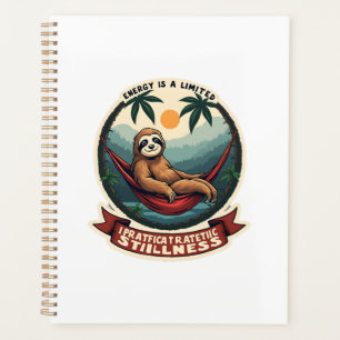 Retro Roller Sloth Vintage Skating Vector Art Planner