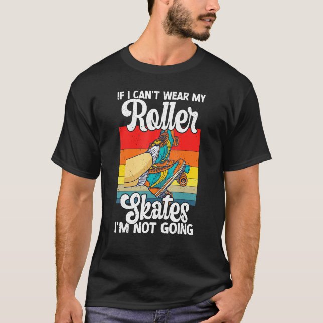Retro Rollerskates 80's Derby Roller Skating for T T-Shirt (Front)