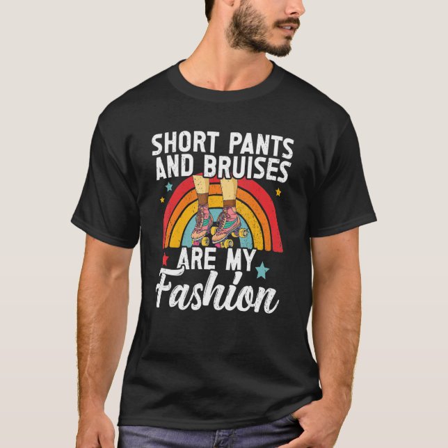 Retro Rollerskates 80's Derby Roller Skating for T T-Shirt (Front)