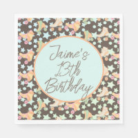 Retro Rollerskating Birthday Skates Stars Pattern