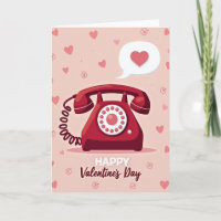 Retro Romance Love Phone Card
