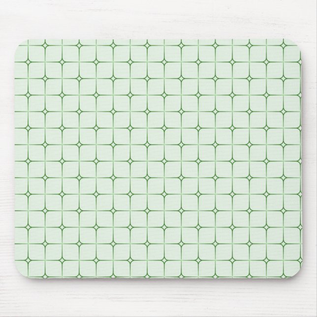 Retro Romance Mousepad, Green Mouse Mat (Front)