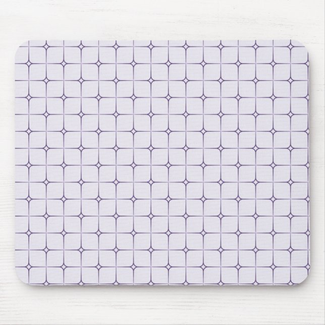 Retro Romance Mousepad, Purple Mouse Mat (Front)
