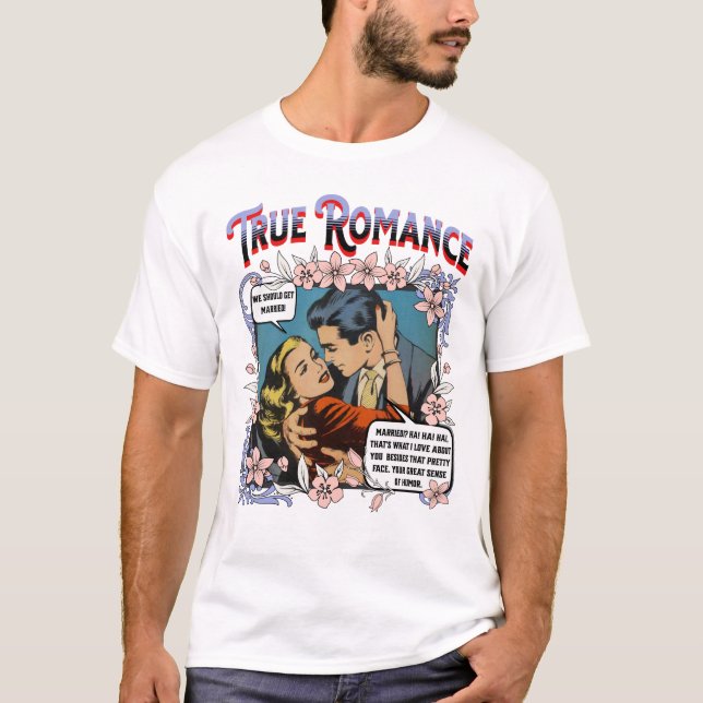 Retro Romance - True Romance - Men's T-Shirt (Front)