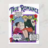 Retro Romance - True Romance - Postcard