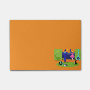 Retro Romantic Couple Post It Notes