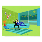 Retro Romantic Gay Couple Poster