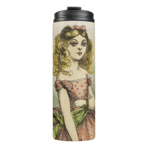 Retro Romantic Valentine's Day Card, 19th century Thermal Tumbler