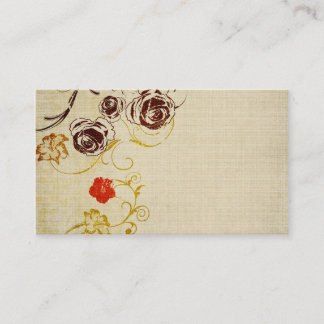 Retro roses Business Card