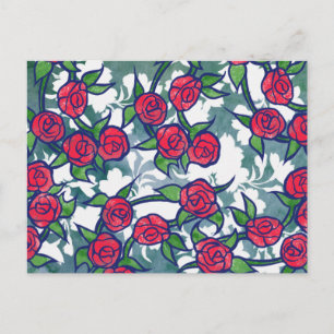 Retro Roses Postcard