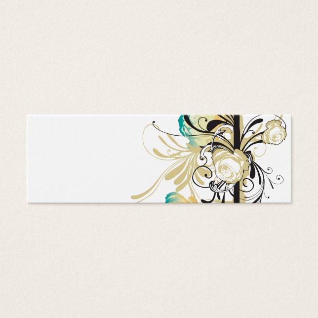 Retro roses Profile Card (Front)