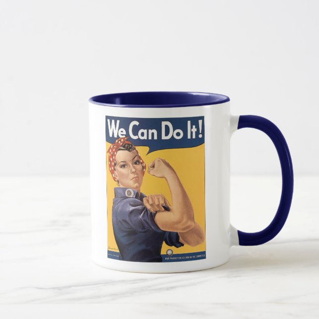 Retro Rosie We Can Do It Mug (Right)