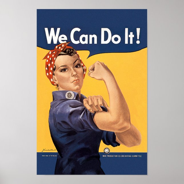 Retro Rosie We Can Do It Poster (Front)