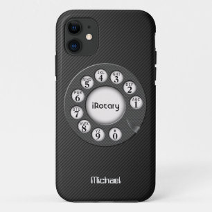 Retro Rotary Carbon Fibre Case