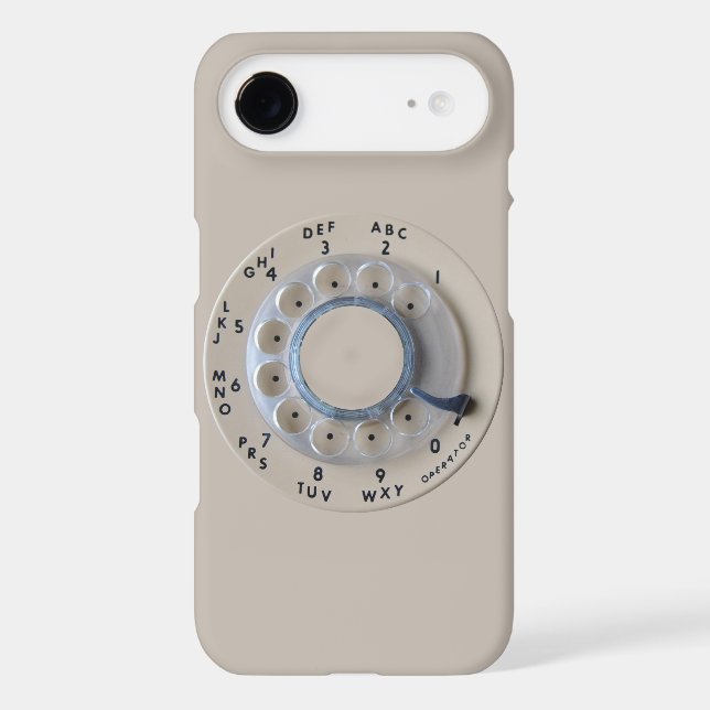Retro Rotary Phone Dial Case-Mate iPhone Case (Back)