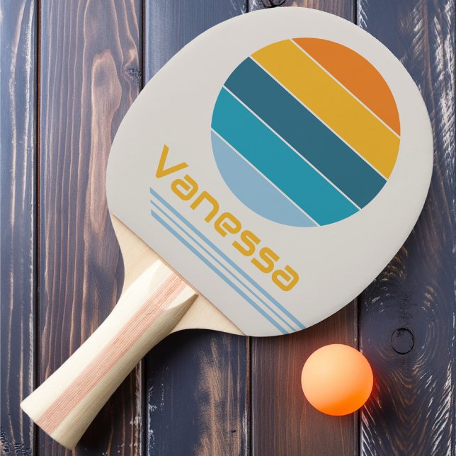 Retro Rotation Rainbow Ping Pong Paddle (Creator Uploaded)