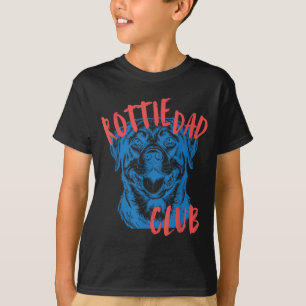 Retro rottweiler dog dad club pet lover owner T-Shirt