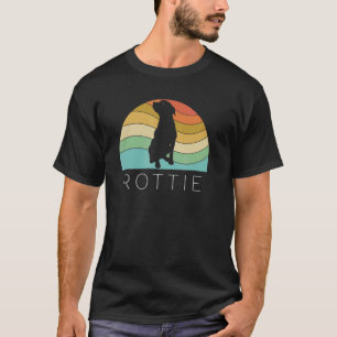 Retro Rottweiler Dog Rottie Puppy Mum Dad Vintage T-Shirt