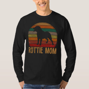 Retro Rottweiler Mum Rott Dog Mother Pet Rottie M T-Shirt