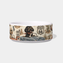 Retro Route 66 Dog