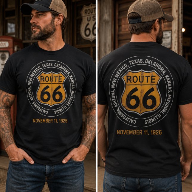 Retro Route 66 T-Shirt (Creator Uploaded)