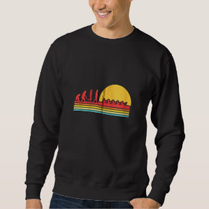 Retro Rowing Evolution Rowboat Paddling Canoeing K Sweatshirt