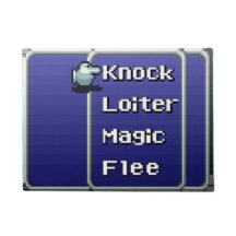Retro RPG Menu Door Mat 18" x 24" (16-bit)