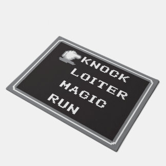 Retro RPG Menu Door Mat 18" x 24" (8-bit)