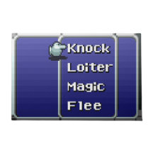 Retro RPG Menu Door Mat 24" x 36" (16-bit)