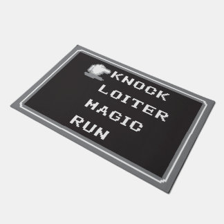 Retro RPG Menu Door Mat 24" x 36" (8-bit)