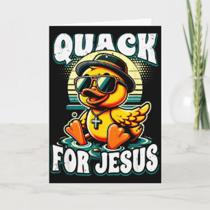 Retro Rubber Duck Christian Rubber Ducky Quacks Fo Card