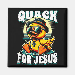 Retro Rubber Duck Christian Rubber Ducky Quacks Fo Magnet