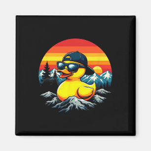 Retro Rubber Duck Sungles Mountaineering Camping Magnet