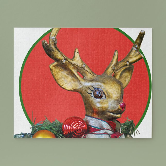 Retro Rudolph Jigsaw Puzzle (Creator Uploaded)