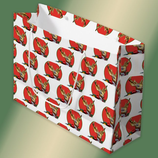 Retro Rudolph Large Gift Bag (Creator Uploaded)