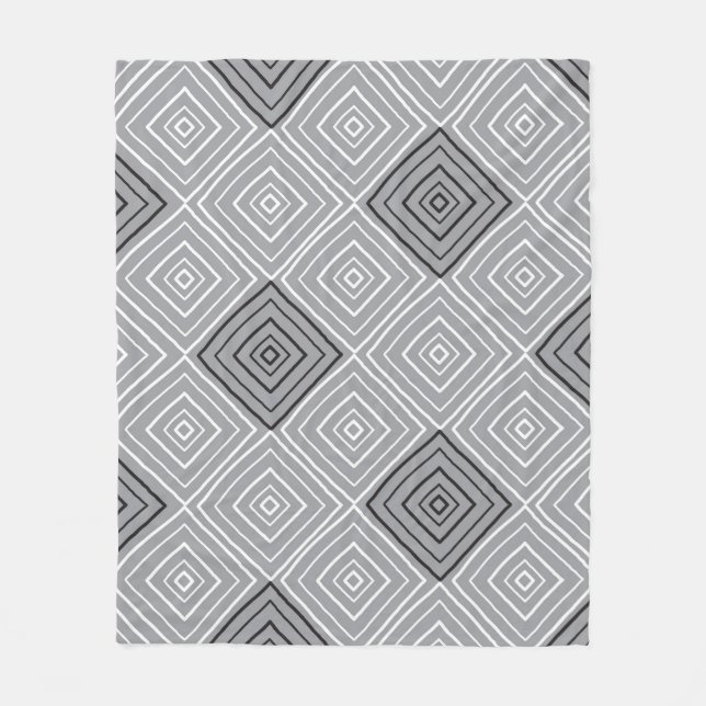 Retro rug carpet: seamless decorative pattern fleece blanket (Front)