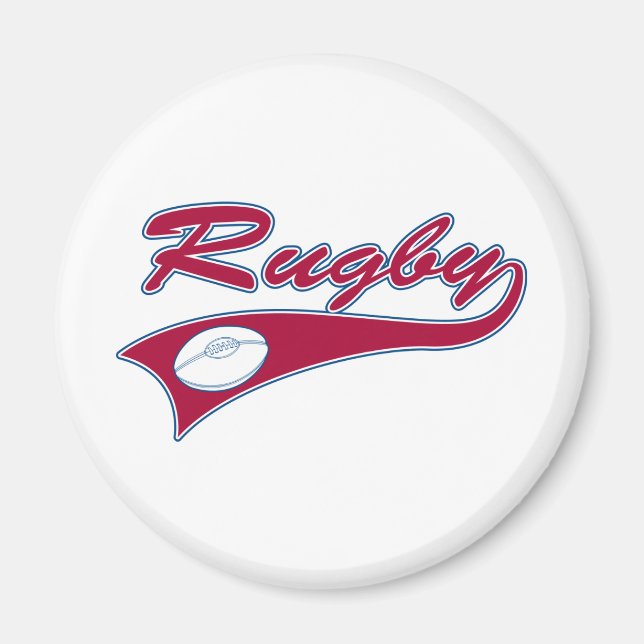 Retro Rugby Magnet (Front)