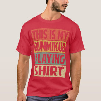 Retro Rummikub Dad Husband Grandpa Mens Womens Gam T-Shirt