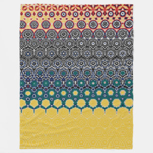Retro Rustic  Fleece Blanket