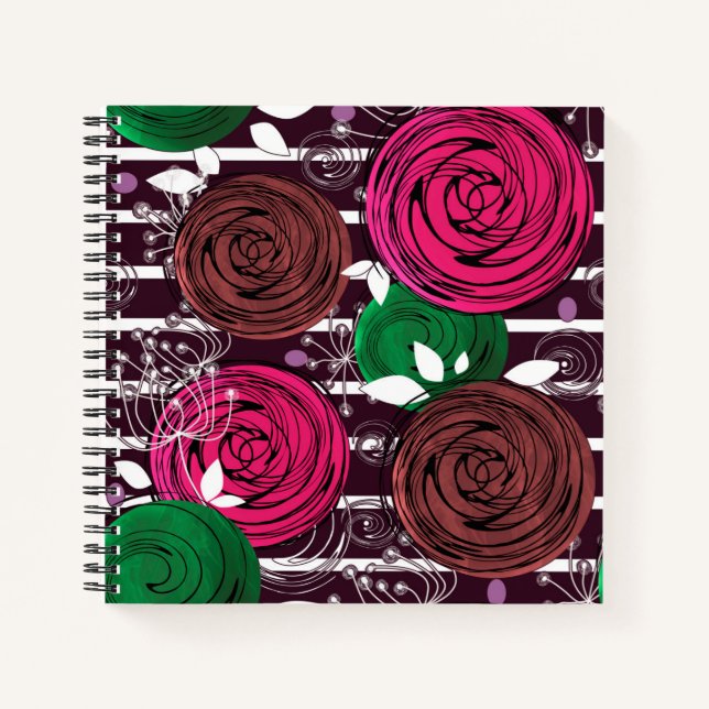 Retro, rustic, folk notebook (Front)