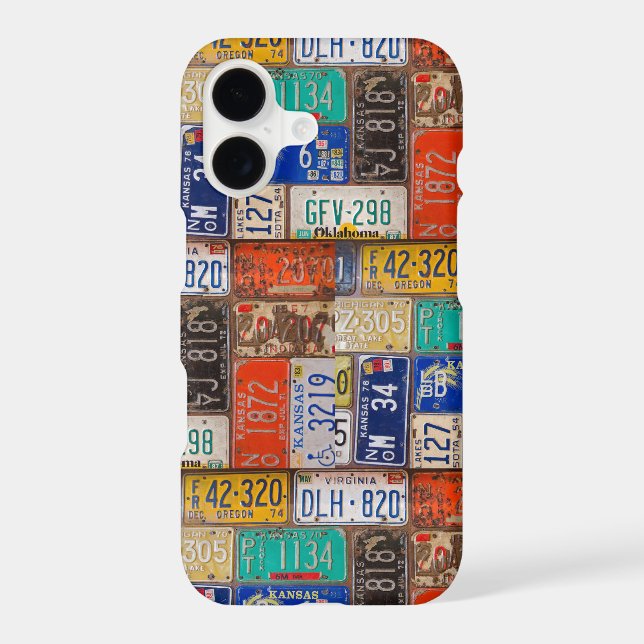 retro rusty license plates (Back)