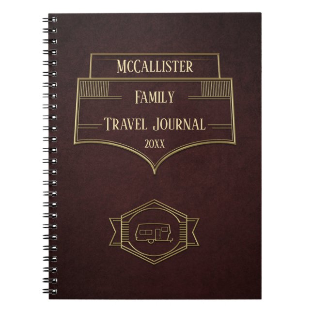 Retro RV Camper Travel Journal (Front)