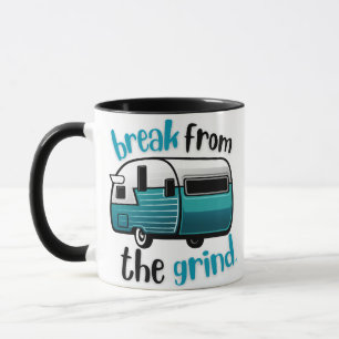 Retro RV Teal Coffee Mug
