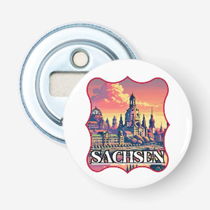 Retro Sachsen Skyline Bottle Opener